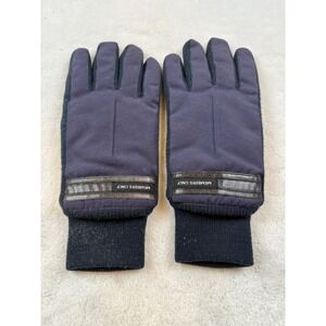 Vintage Members Only Mens‎ Navy Blue Insulated Gloves Size L Winter Warmth
